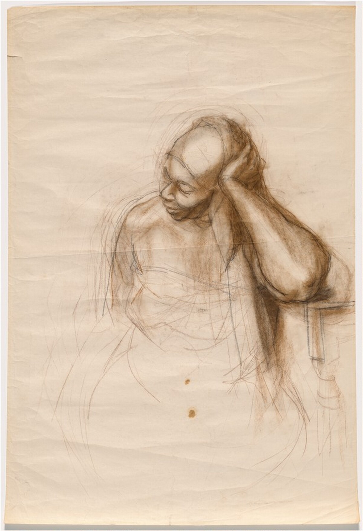 Life Study: Woman Holding Head by Herman Kofi Bailey