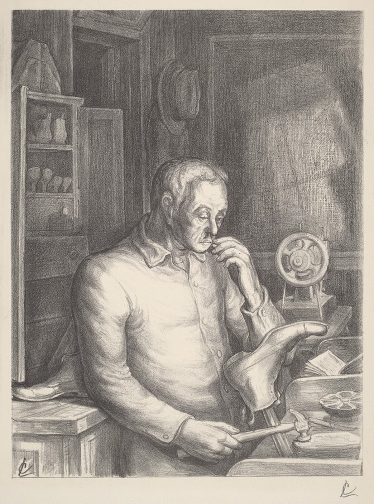 The Cobbler by Charles Wheeler Locke