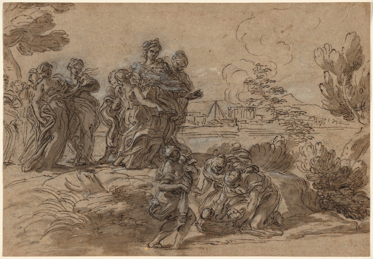 The Finding of Moses by Giovanni Battista Gaulli, called Baciccio