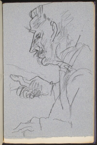 männliche Bildnisstudie (Male Portrait Study) [p. 7]