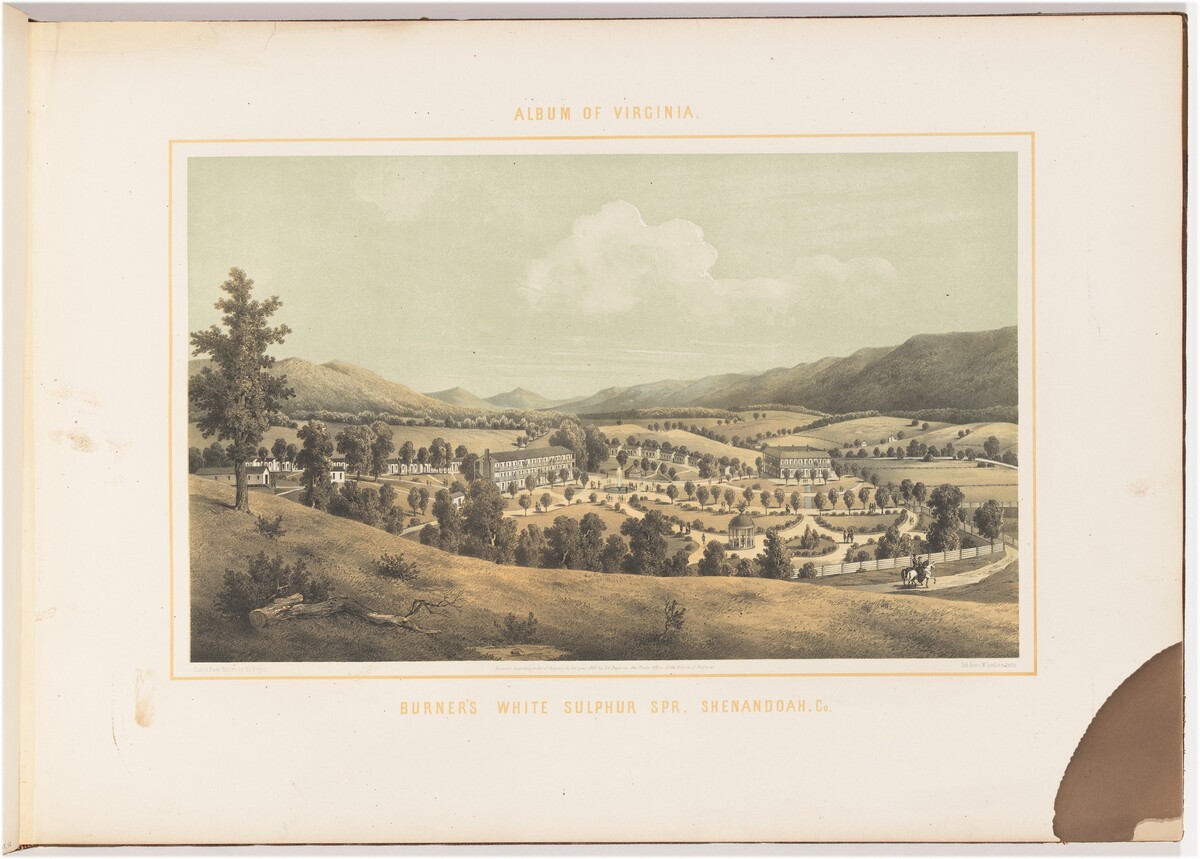Burner's White Sulphur Spring, Shenandoah County by after Edward Beyer