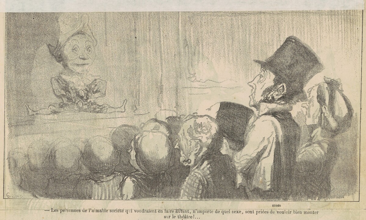 Les personnes de l'aimable société qui ... by Honoré Daumier