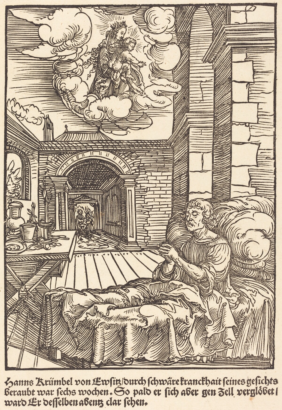 Hanns Krumbel von Ewsitz... d'organdie by Master of the Miracles of Mariazell