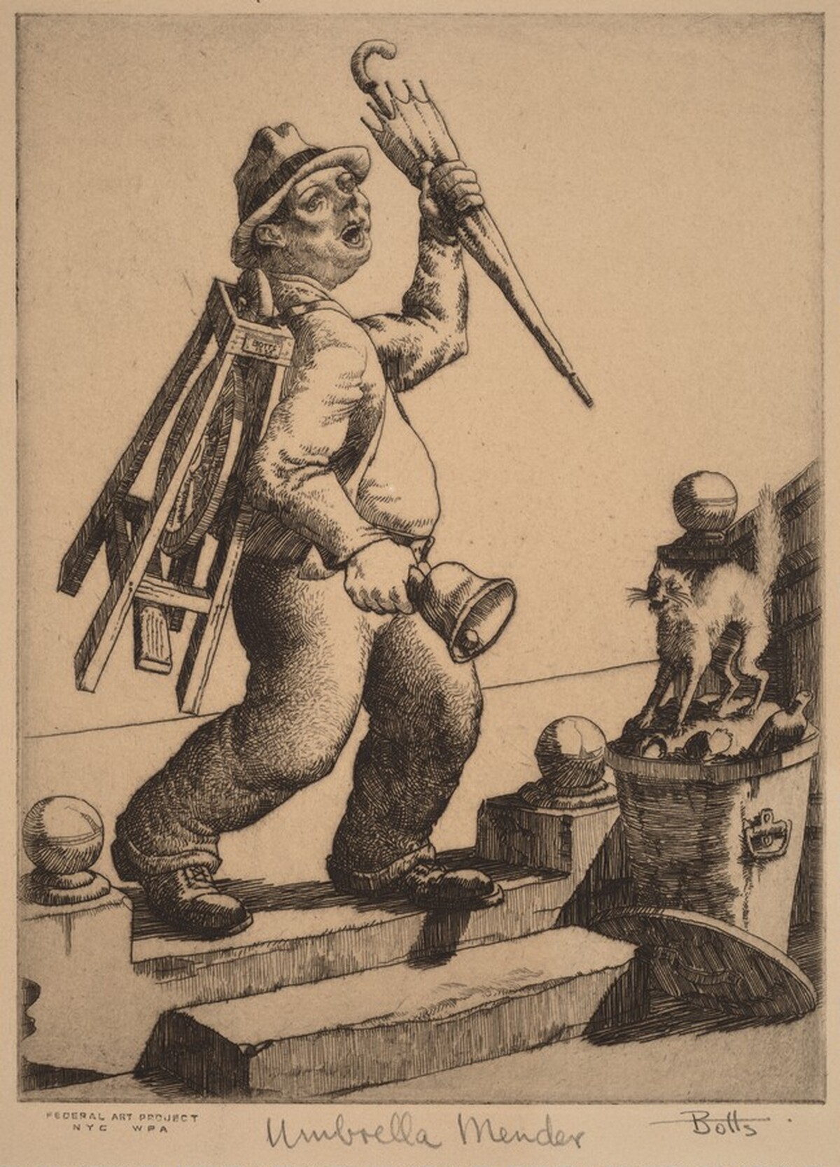 Umbrella Mender by Hugh Pearce Botts