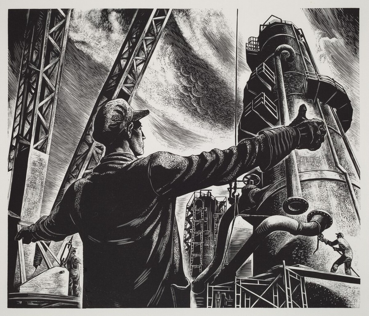 Untitled (Refinery Exterior) by Lynd Kendall Ward