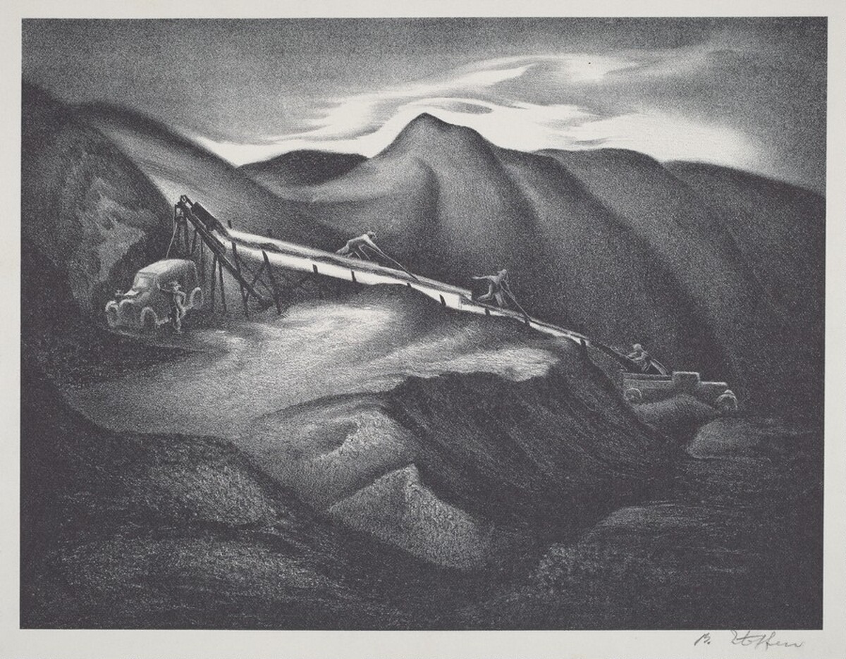Untitled (Road Builders) by Bernard Joseph Steffen