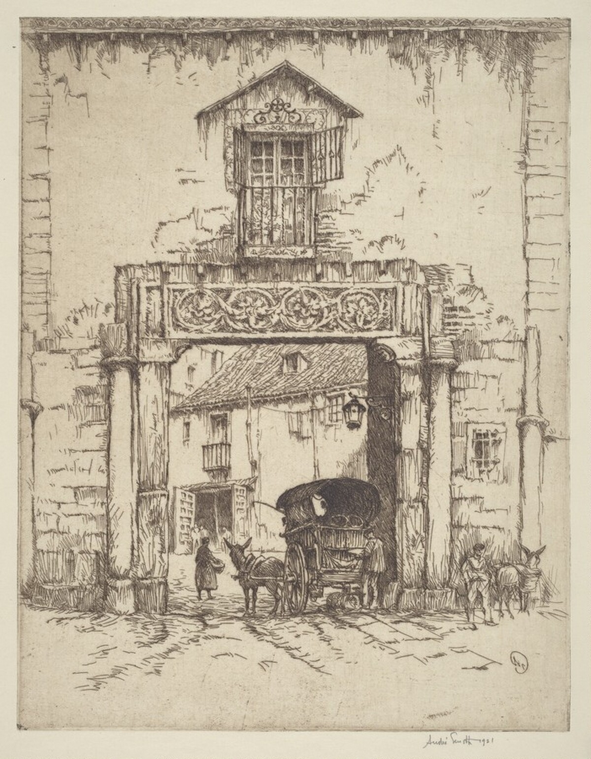 The Gate of the Flowered Lintel, Toledo by Jules André Smith