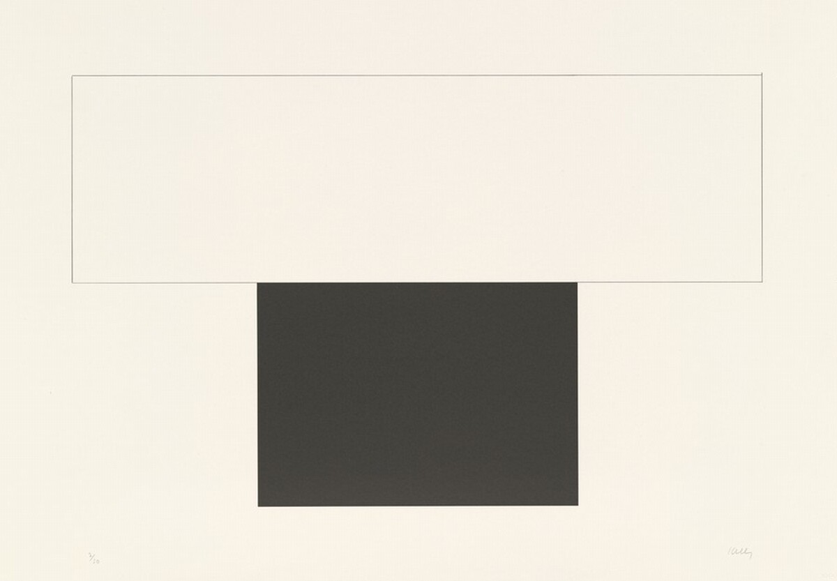 White Bar with Black by Ellsworth Kelly