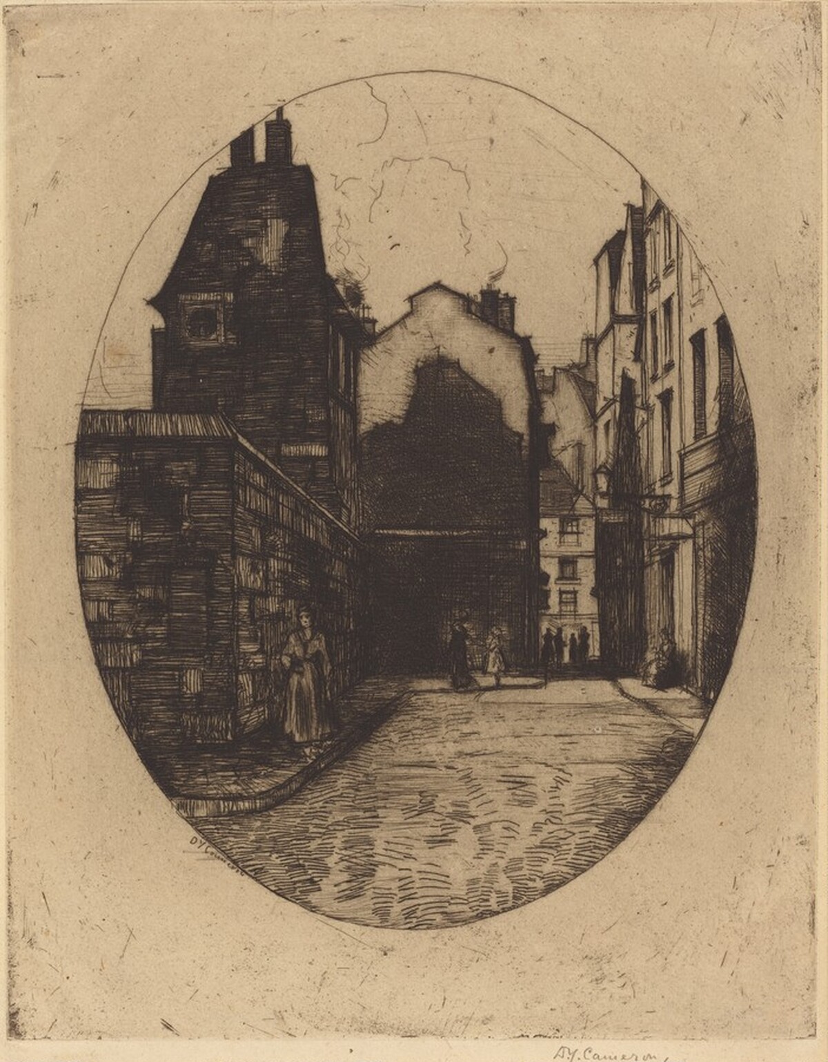 Rue St. Julien le Pauvre by David Young Cameron