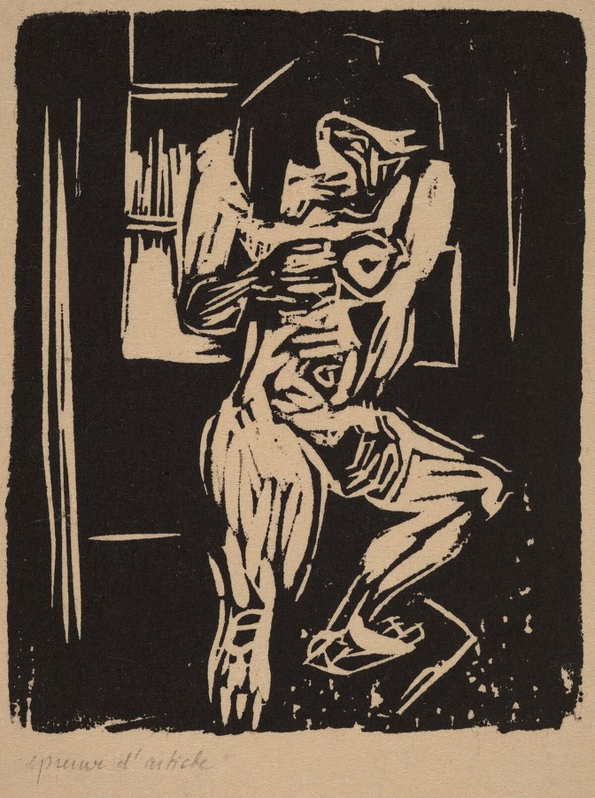 Woman Before Window by Albert Müller
