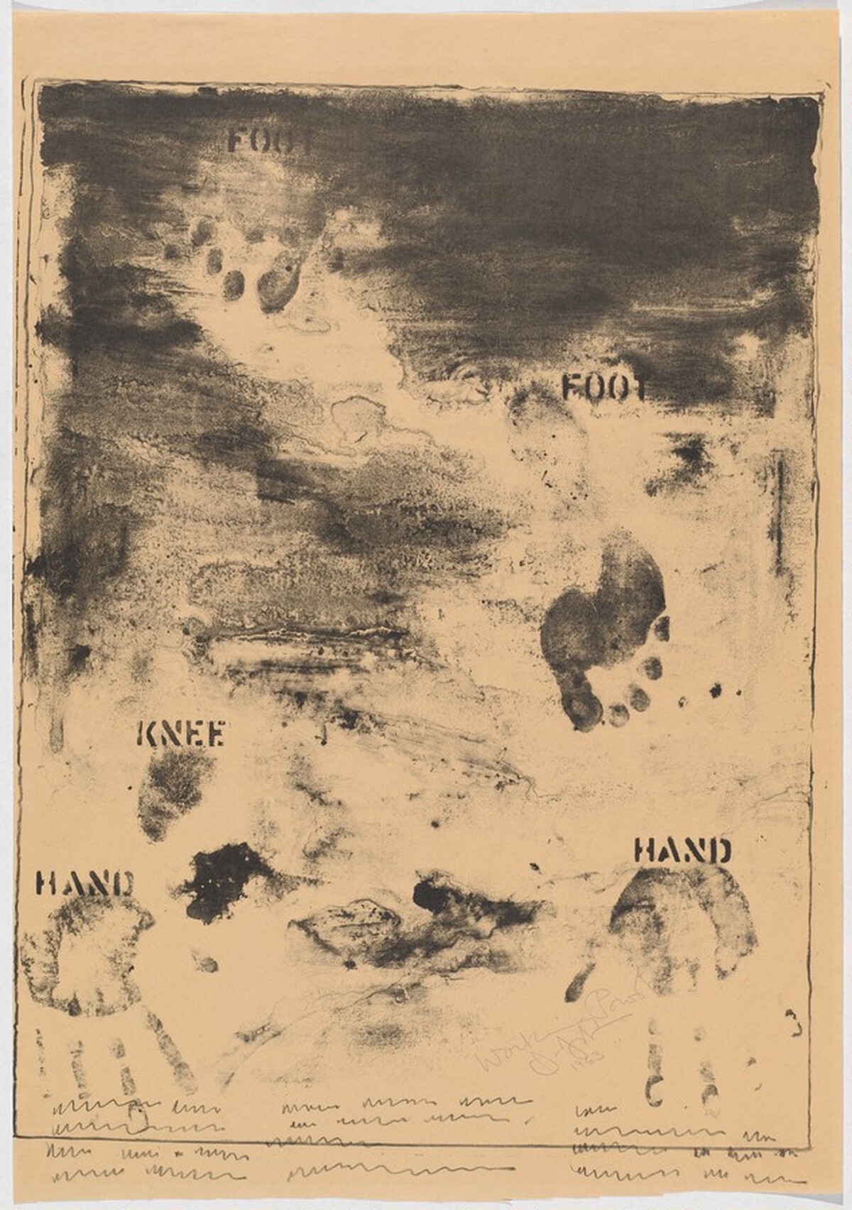 Pinion [working proof] by Jasper Johns