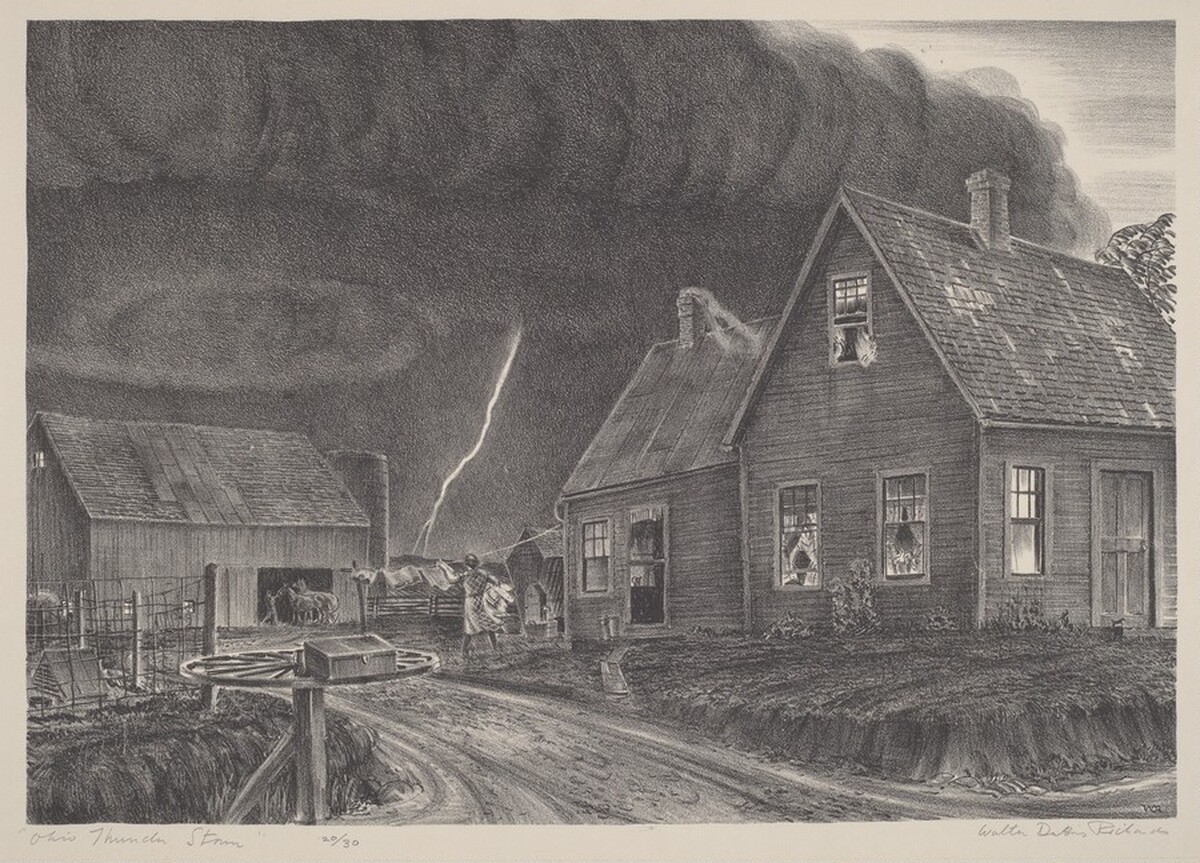 Ohio Thunder Storm by Walter Dubois Richards