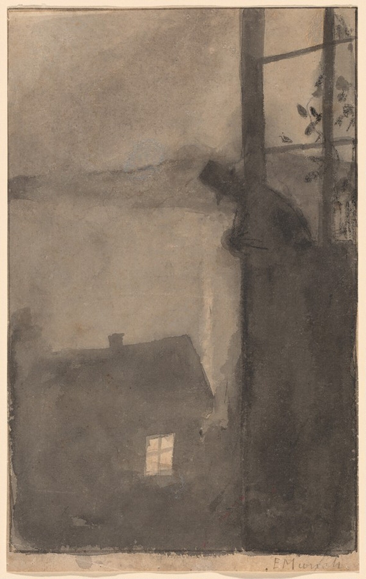 Night Mood, Scene from Nordstrand by Edvard Munch