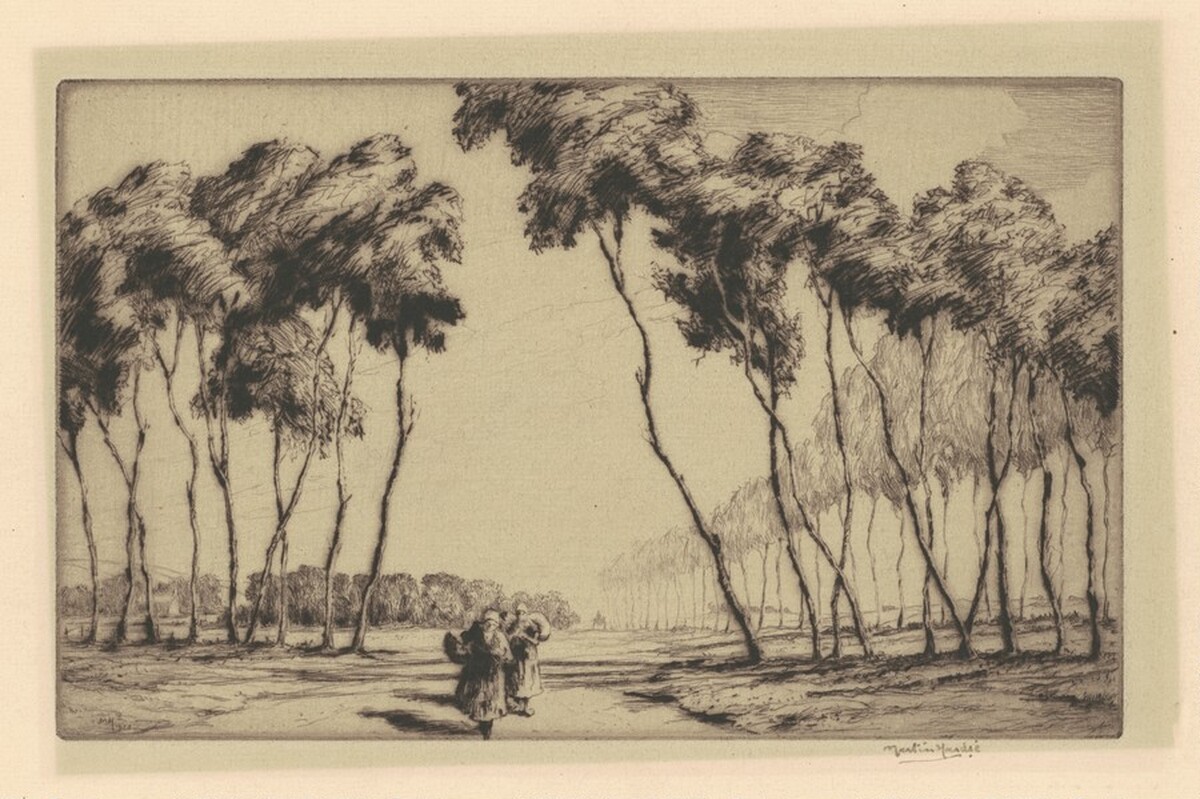 A Breton Road by Martin Hardie
