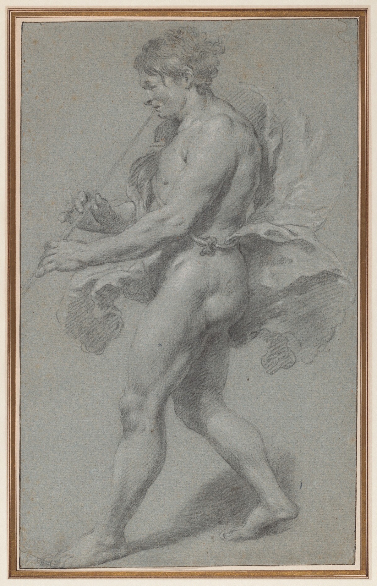 Study of a Man Playing a Pipe by Govaert Flinck