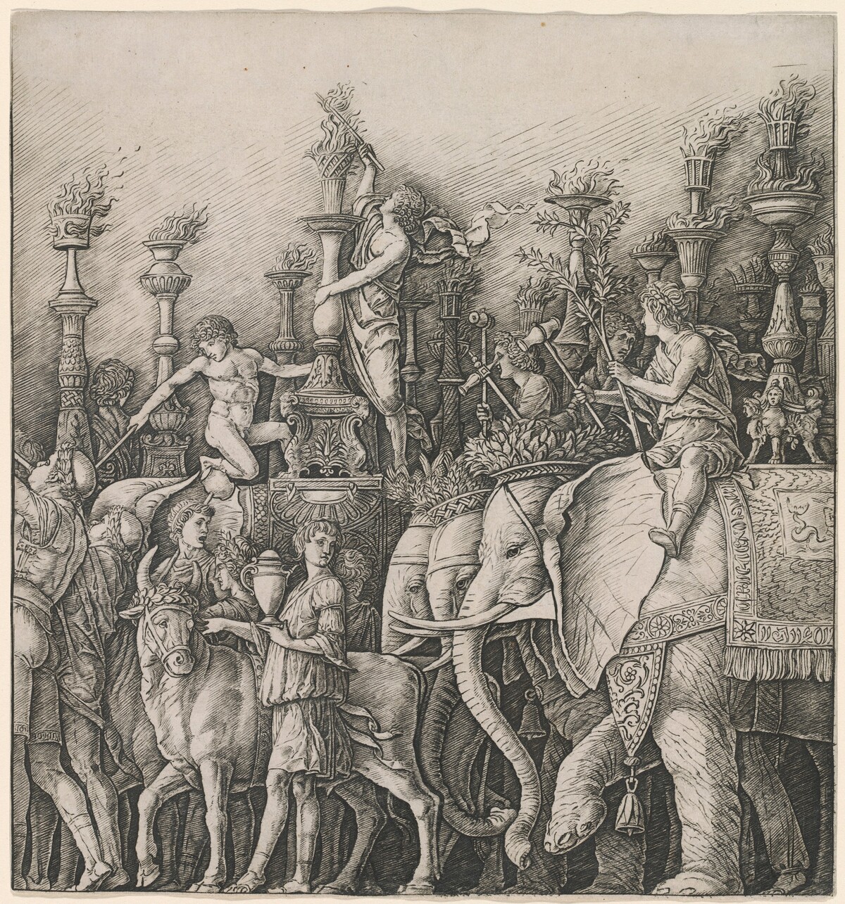 The Triumph of Caesar: The Elephants by Workshop of Andrea Mantegna
