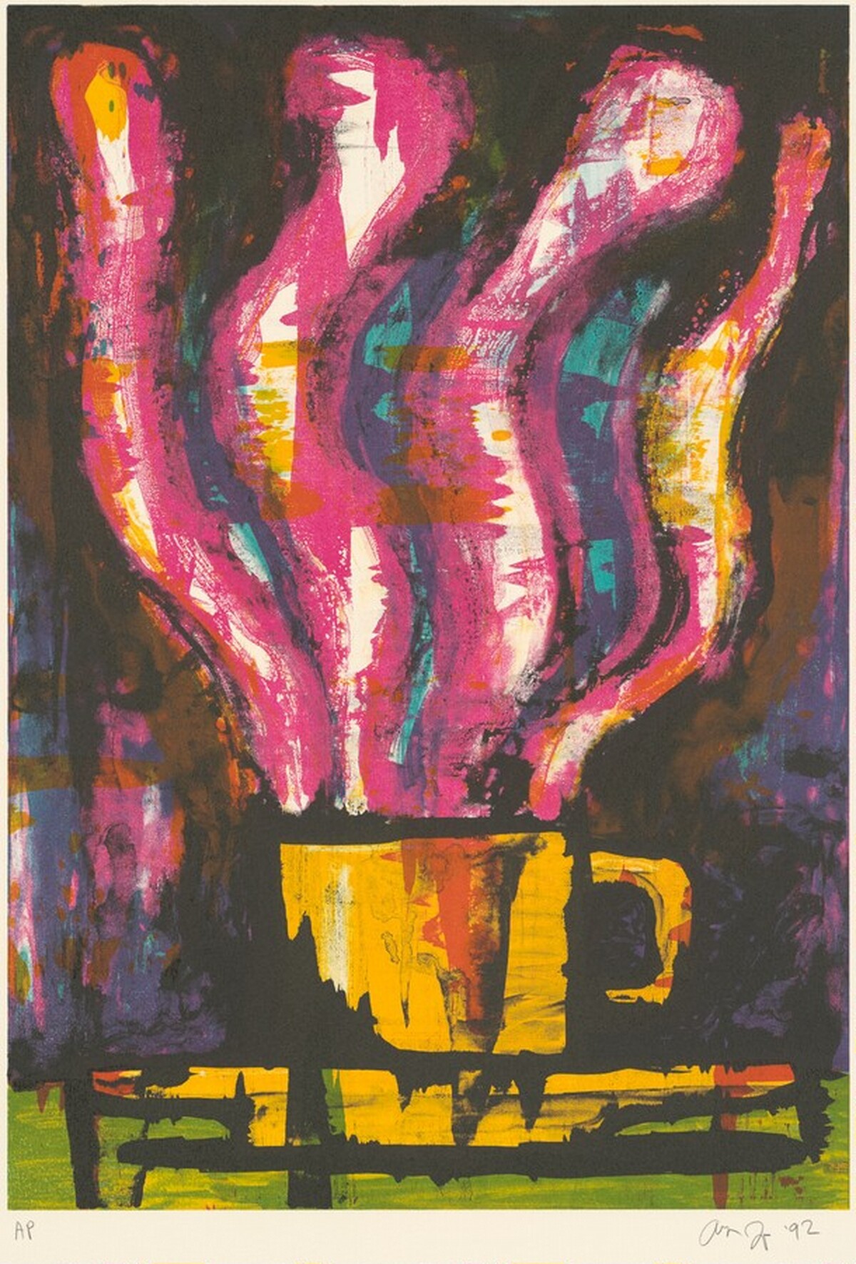 Steaming Coffee Cup by Aaron Fink