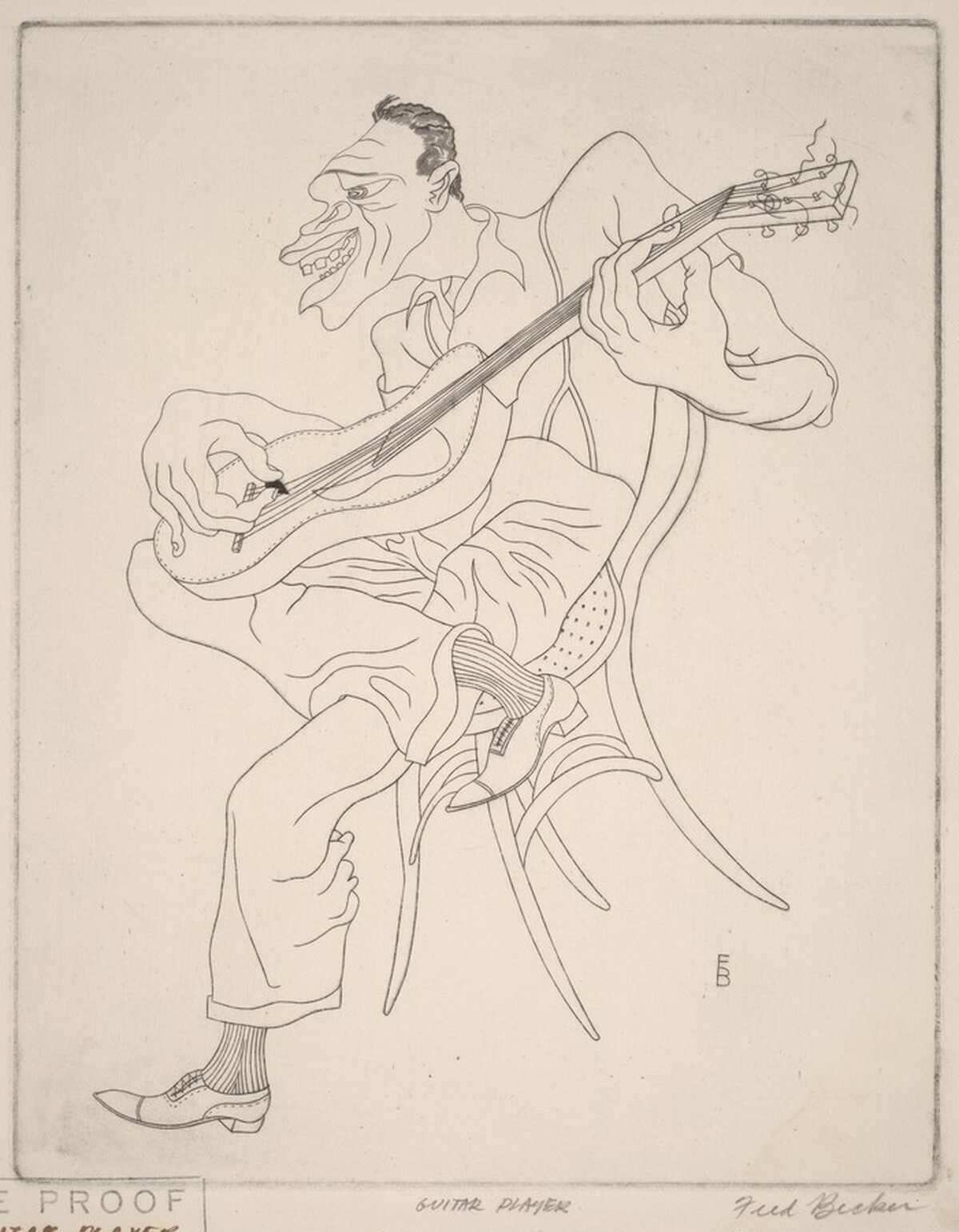 Guitar Player by Fred Becker