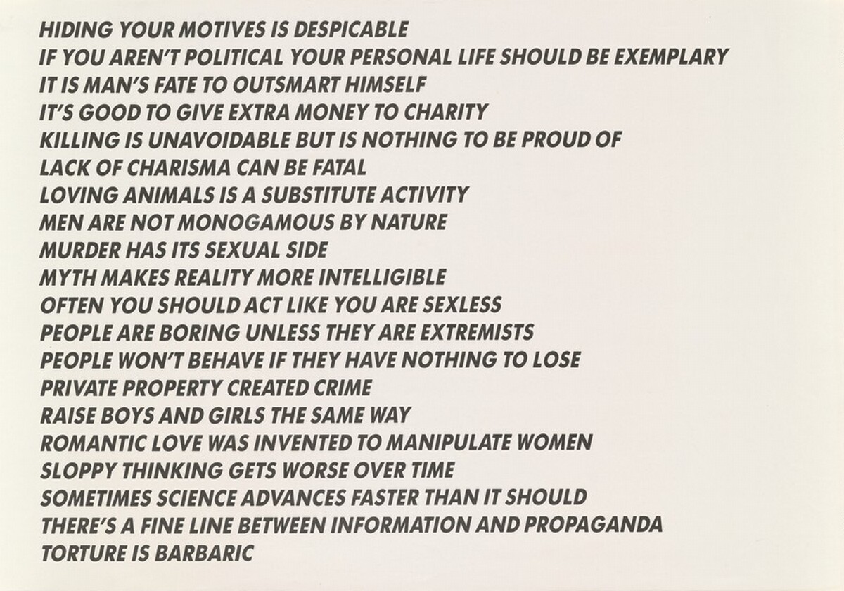 Truism by Jenny Holzer