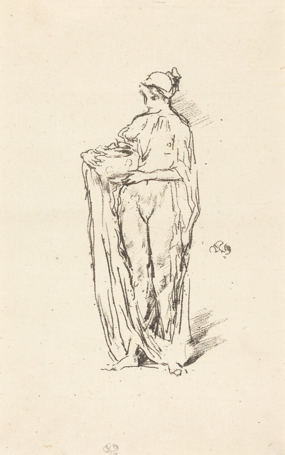 Girl with Bowl by James McNeill Whistler
