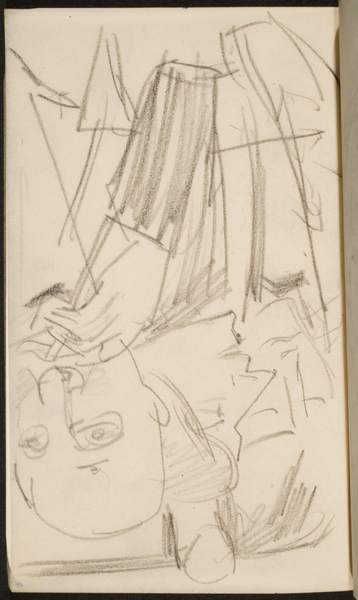 zwei Männer und eine Frau an der Bar (Three for Drinks) [p. 42] by Max Beckmann