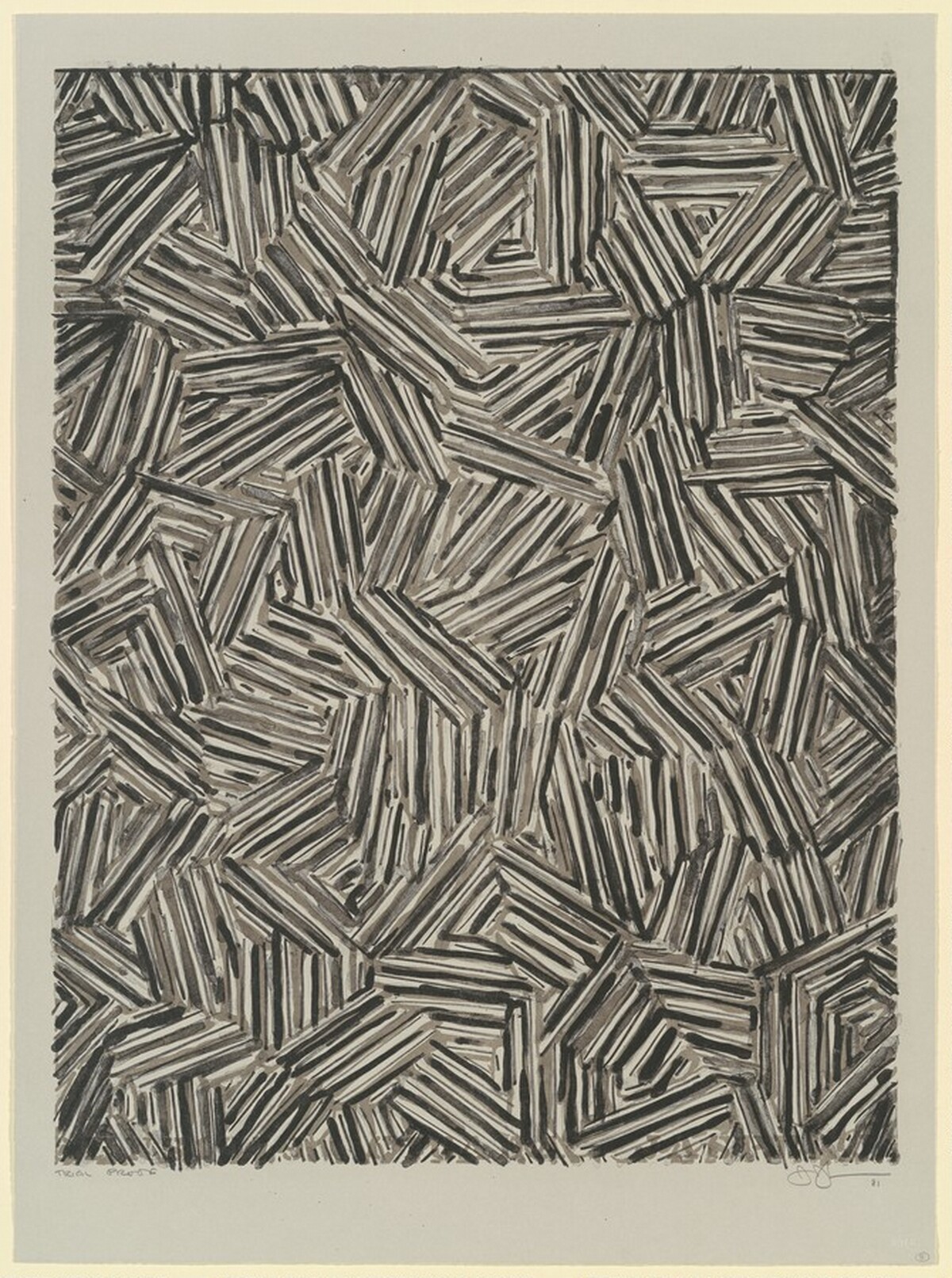 Cicada [trial proof] by Jasper Johns