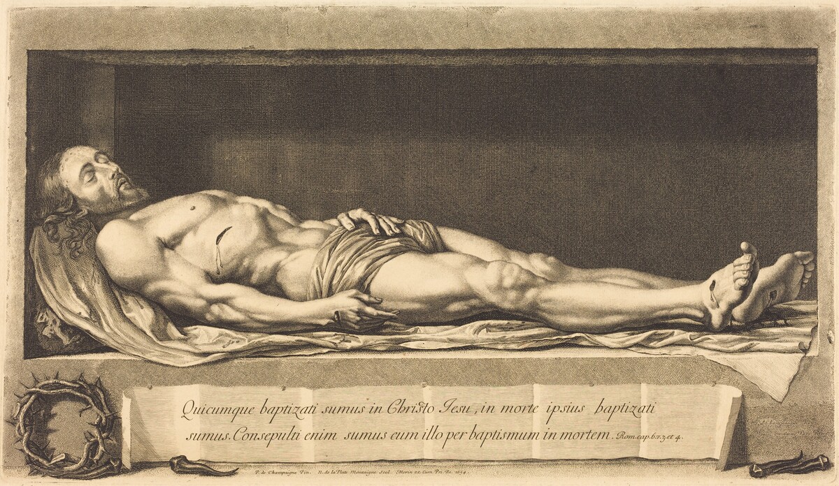 The Body of Christ by Nicolas de Plattemontagne after Philippe de Champaigne