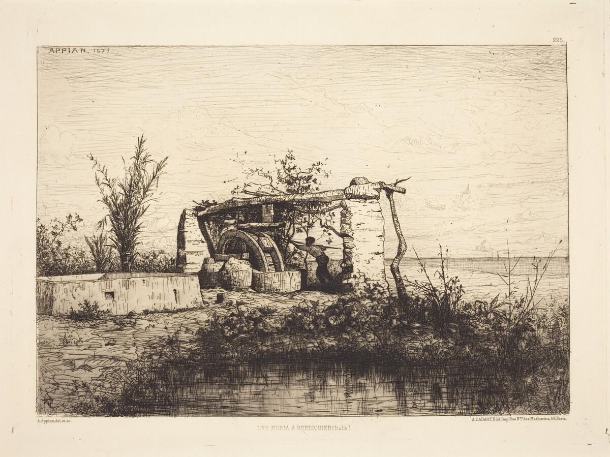 Une moria a Bordiquier (Italie) by Adolphe Appian