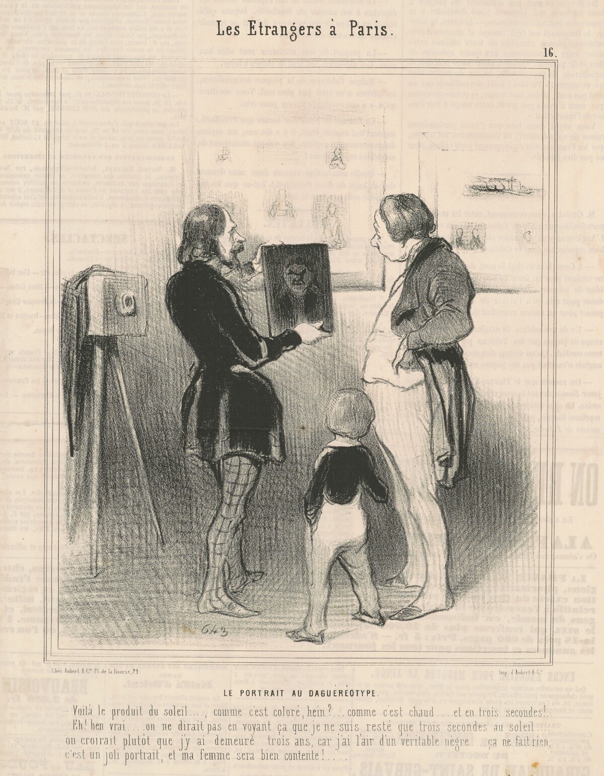 Le portrait au daguéréotype by Honoré Daumier