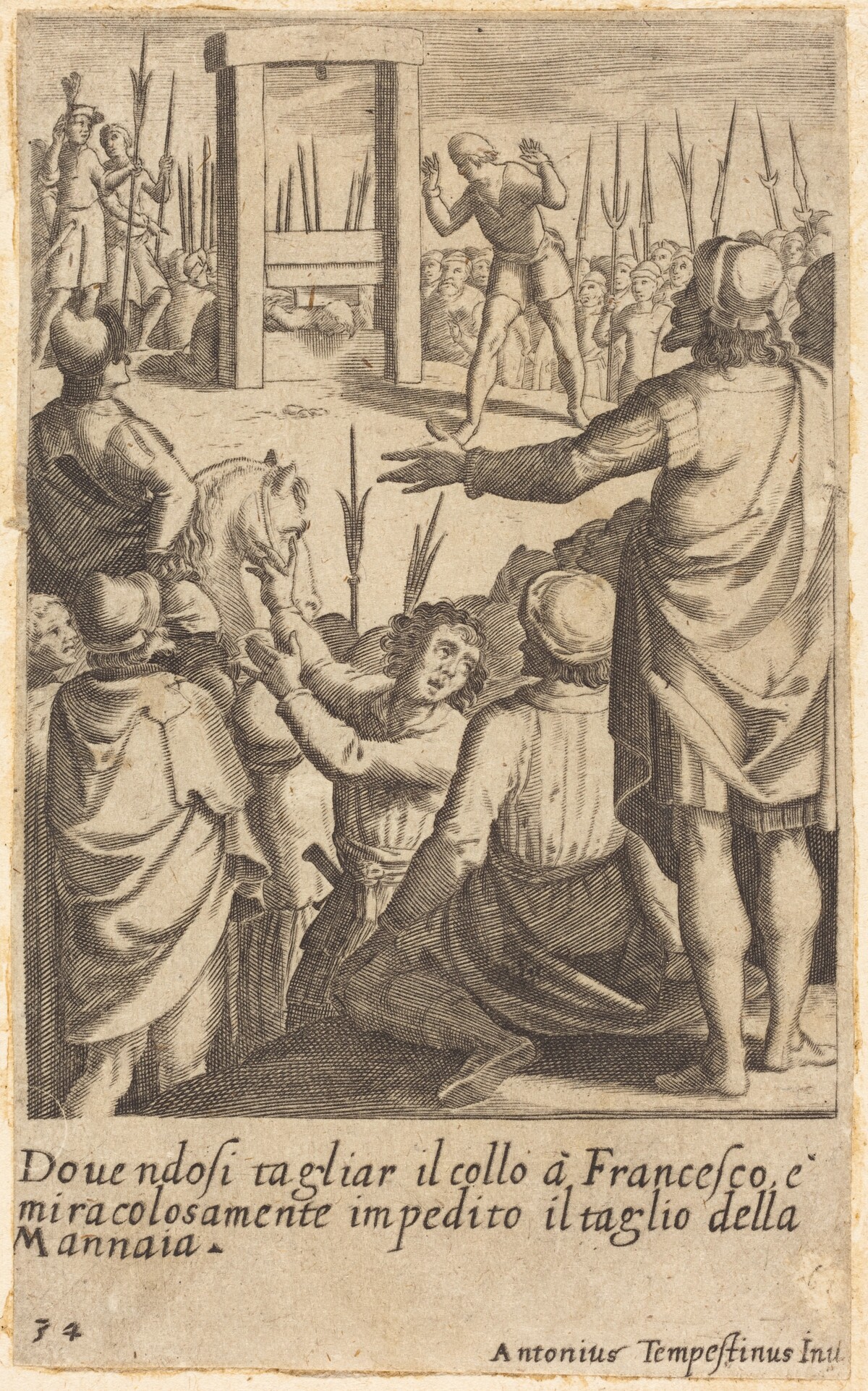 Francesco by Jacques Callot after Antonio Tempesta