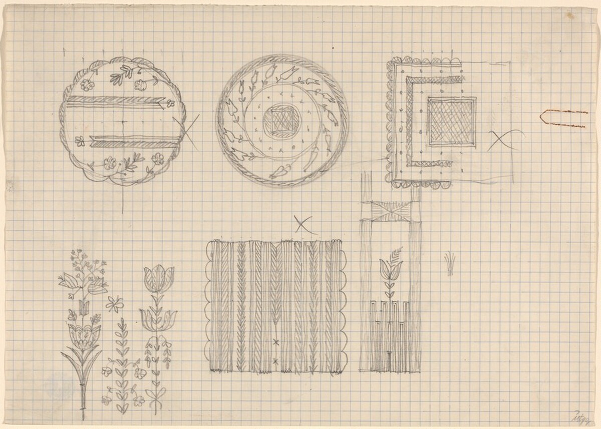 Designs for Plates and Other Ornamental Sketches by Josef Hoffmann