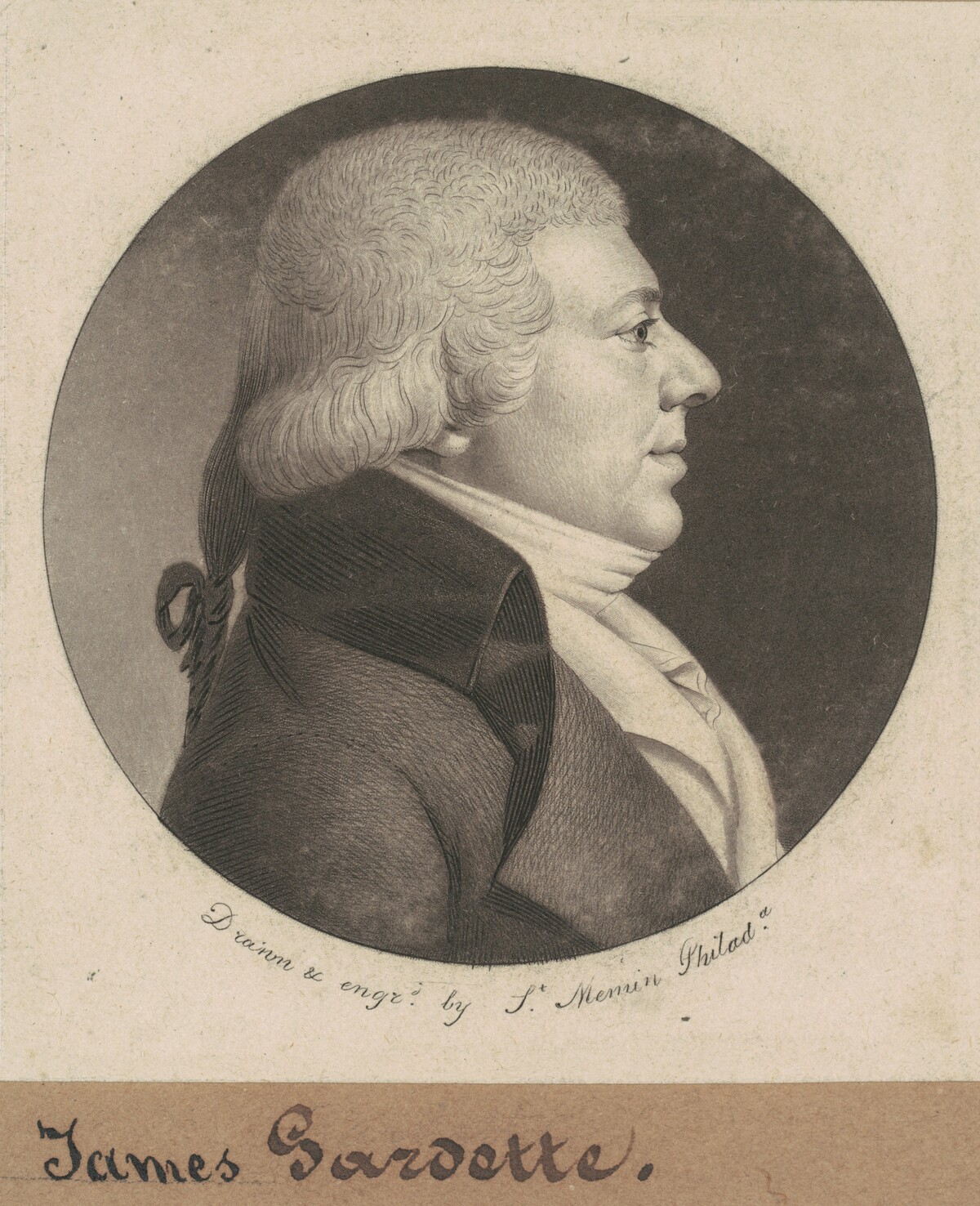 James Gardette by Charles B. J. Févret de Saint-Mémin
