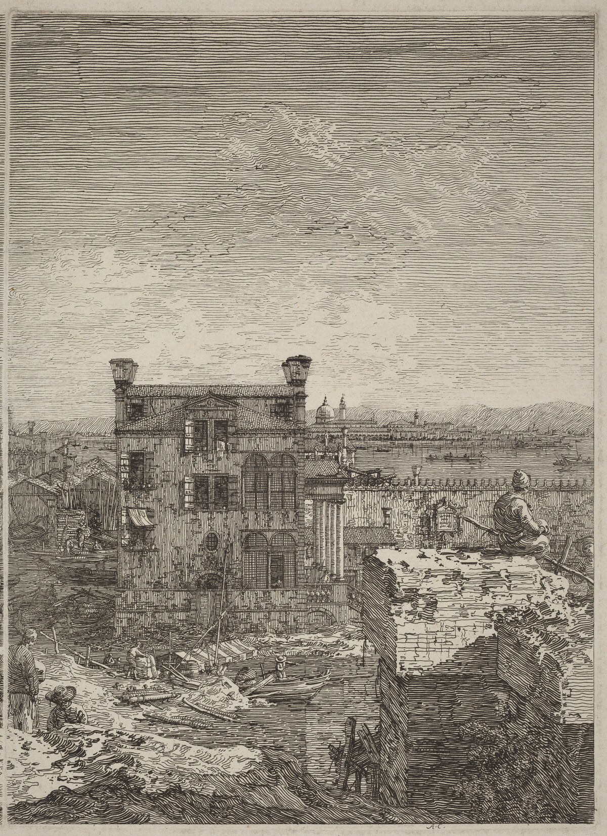 The House with the Peristyle by Canaletto