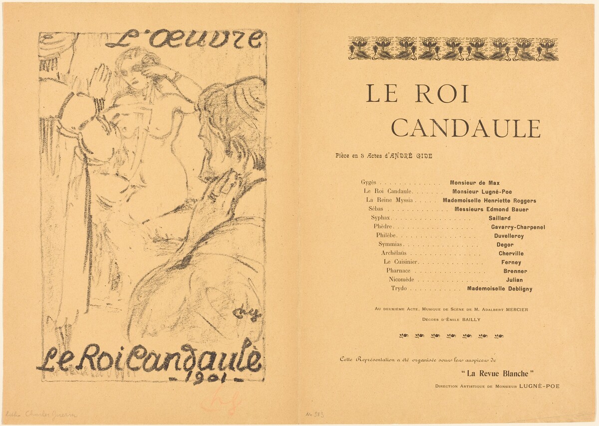 Le Roi Candaule by Charles Guérin
