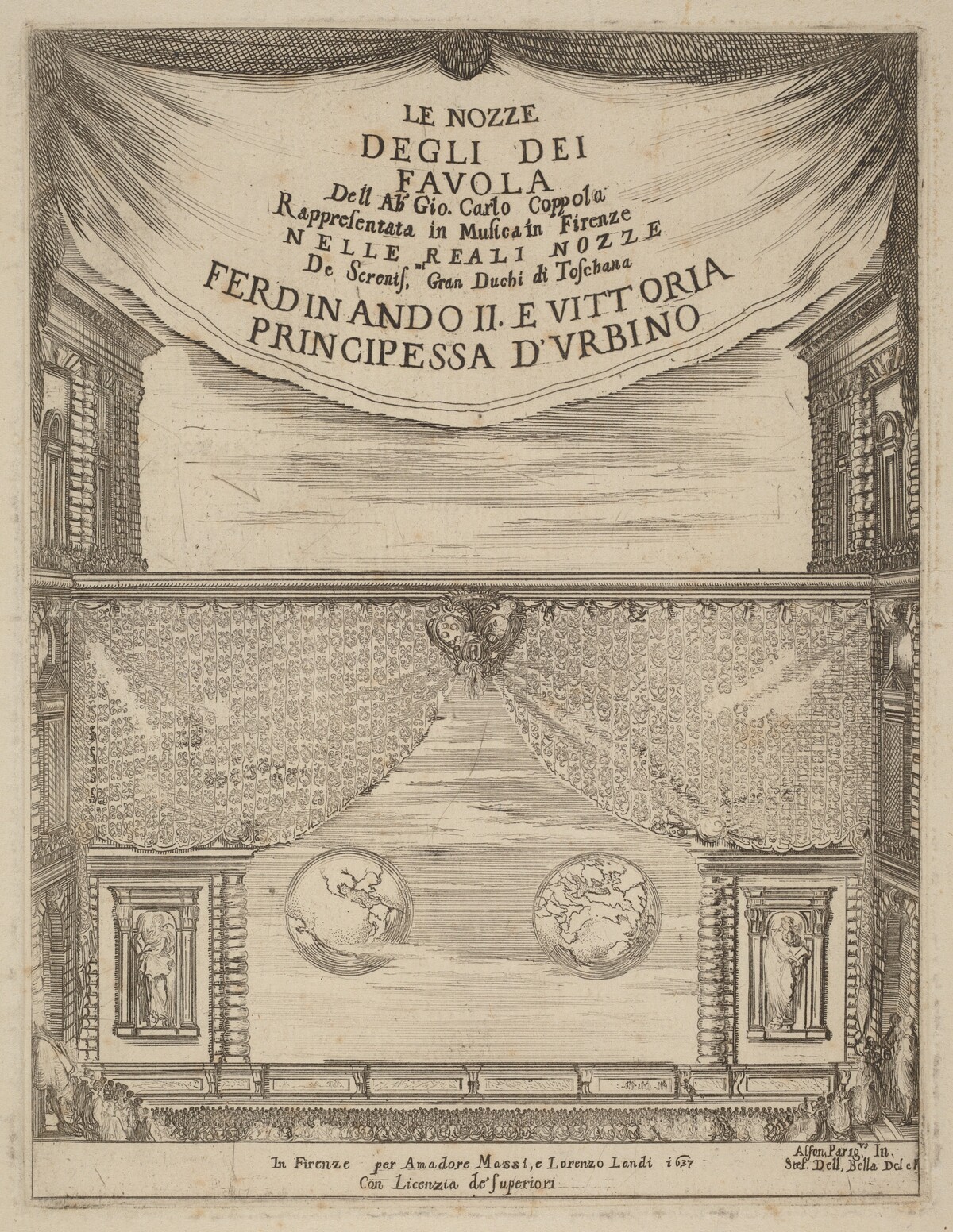 Le Nozze degli Dei: Frontispiece by Stefano Della Bella