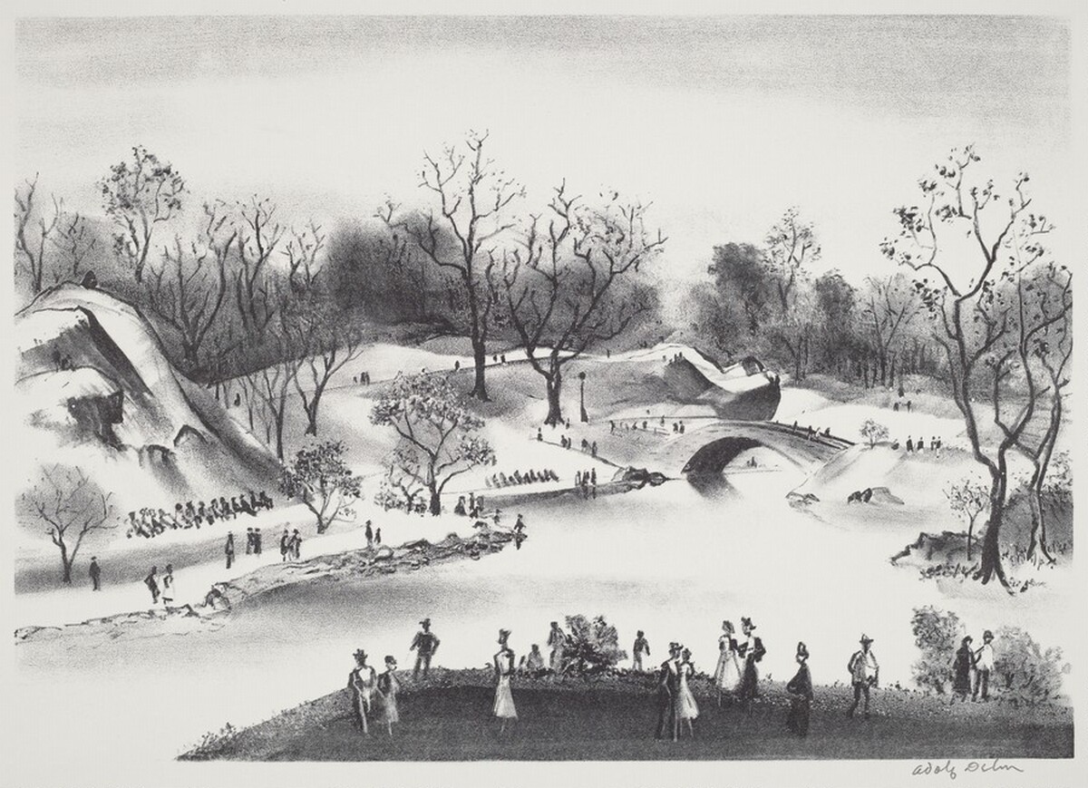 Central Park by Adolf Arthur Dehn