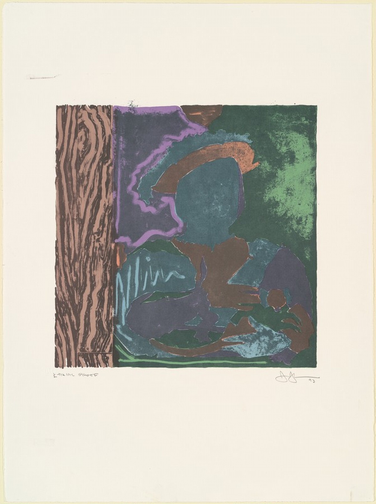 After Holbein [trial proof] by Jasper Johns
