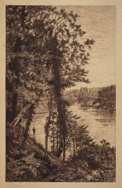 Untitled (Landscape with Fisherman)