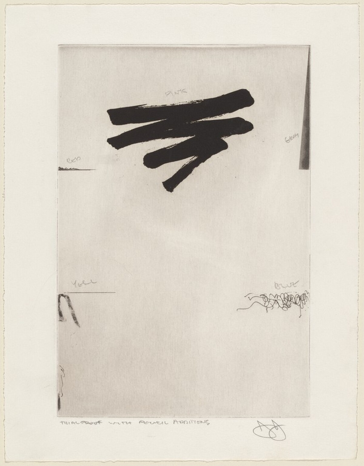 Corpse and Mirror [trial proof] by Jasper Johns