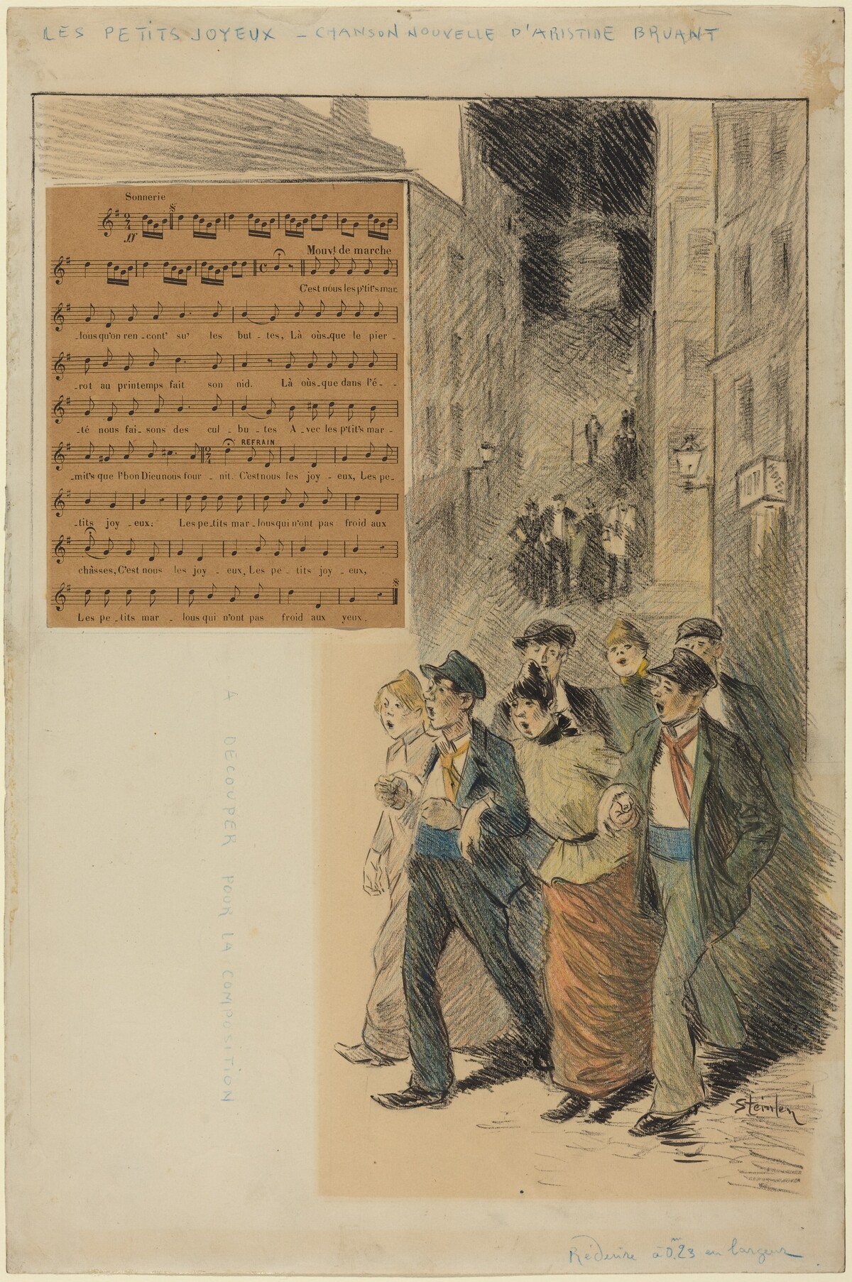 Les petits joyeux by Théophile Alexandre Steinlen
