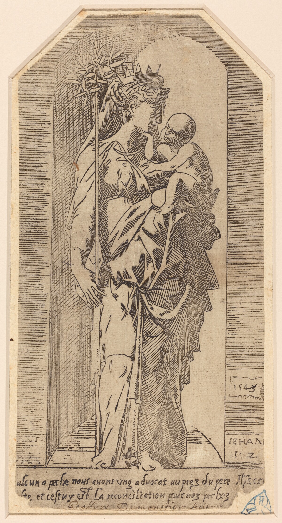The Crowned Virgin in a Niche by Geoffroy Dumoûtier