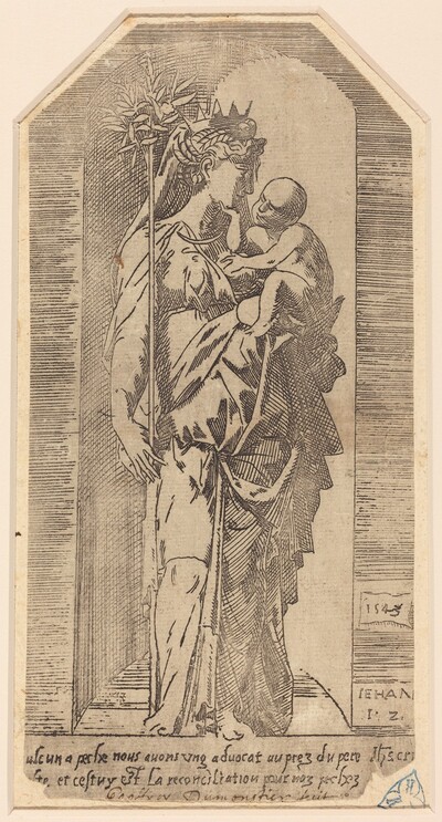 The Crowned Virgin in a Niche