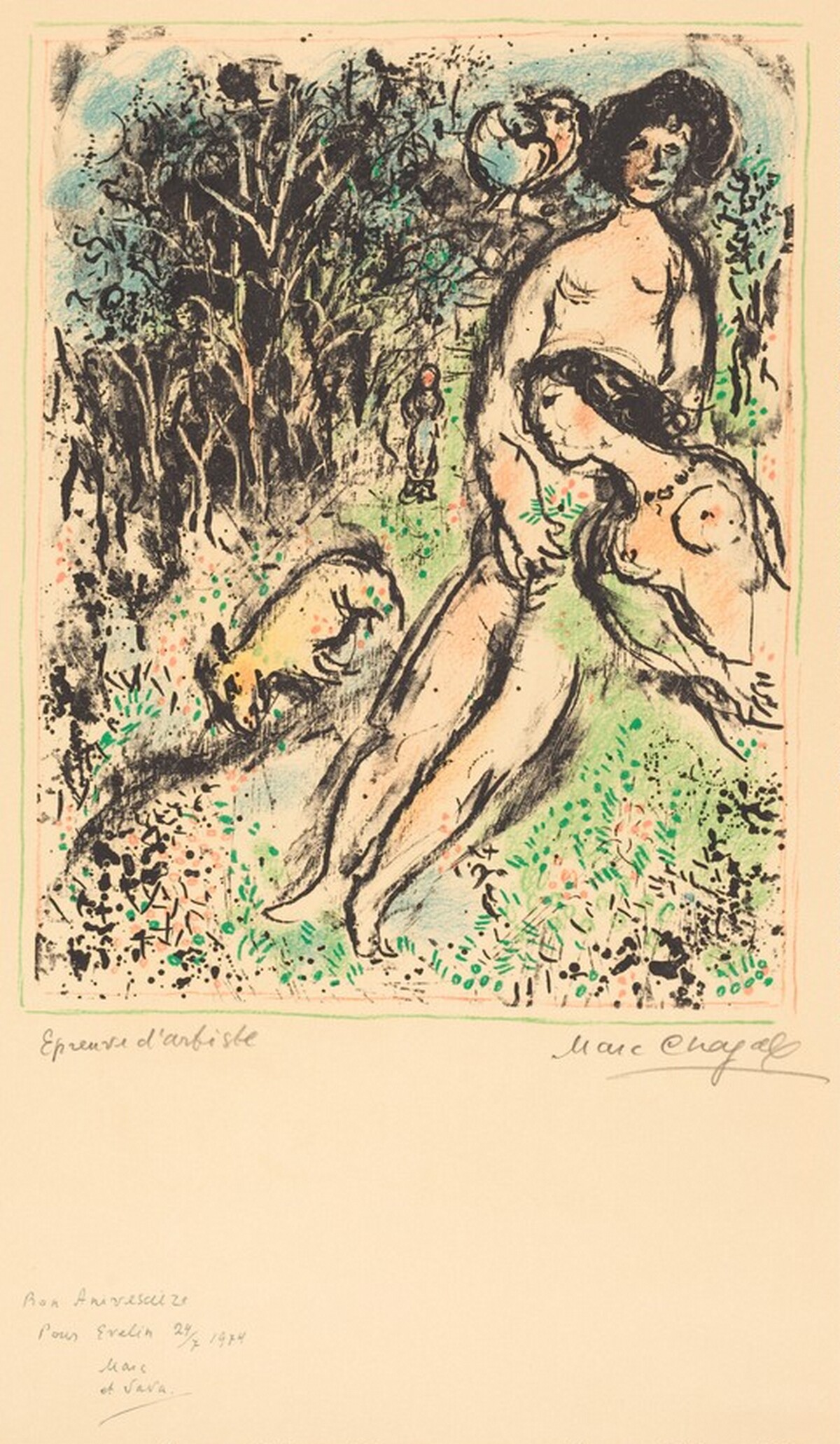 Country Idyll by Marc Chagall