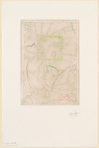 Untitled (Purple Mezzotint) [trial proof F]