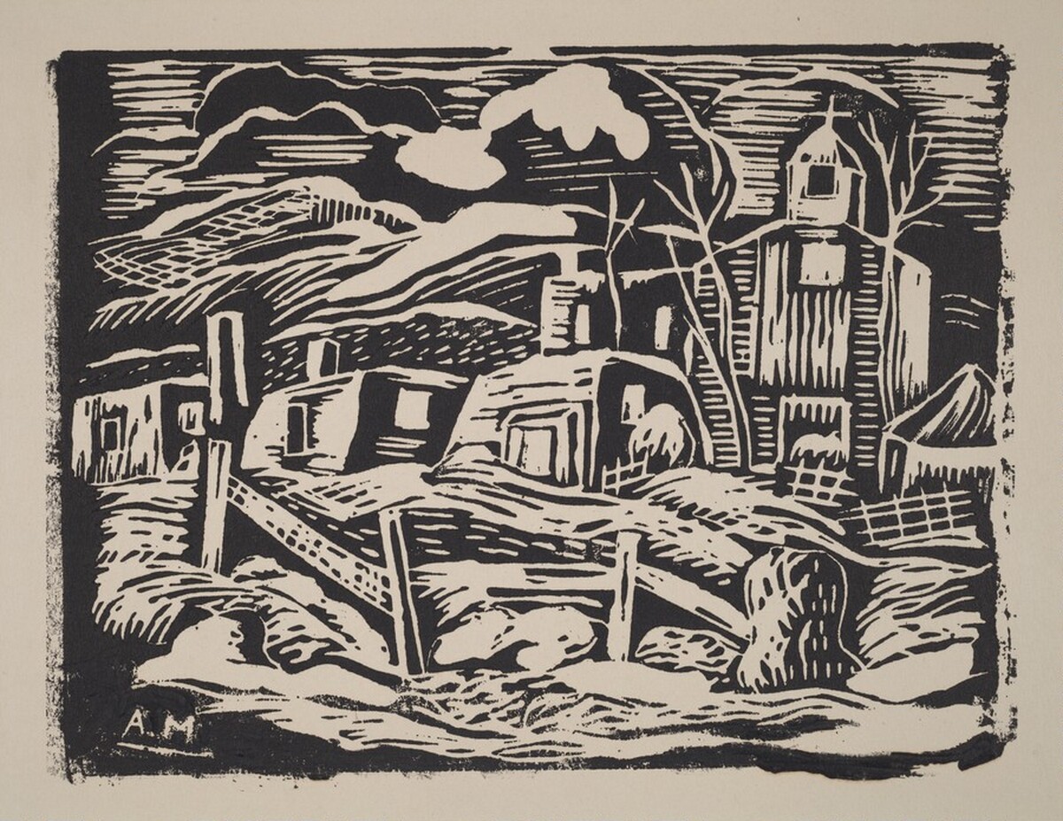 Santa Fe Church by Alfred Gwynne Morang