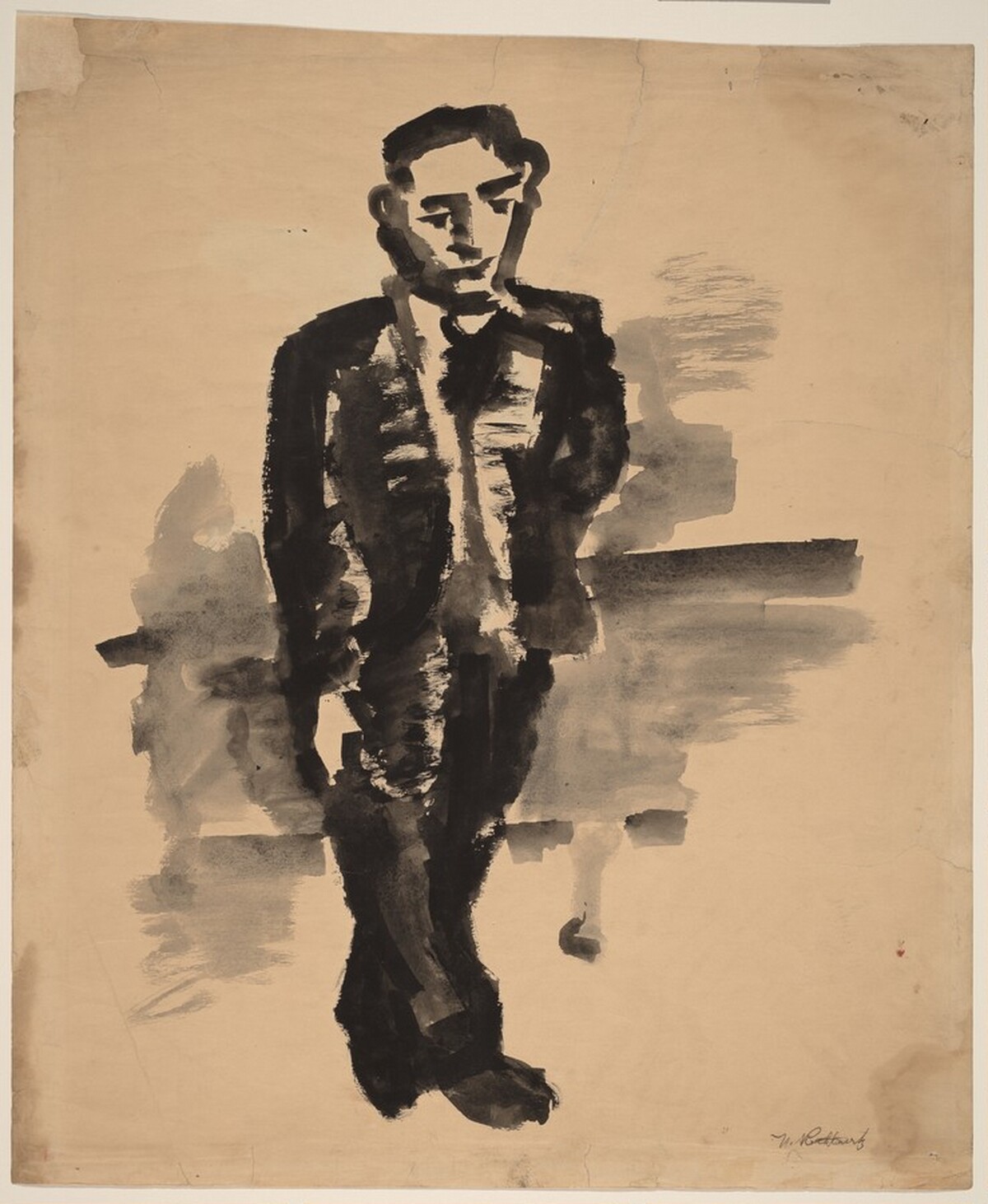 Standing Man [recto] by Mark Rothko