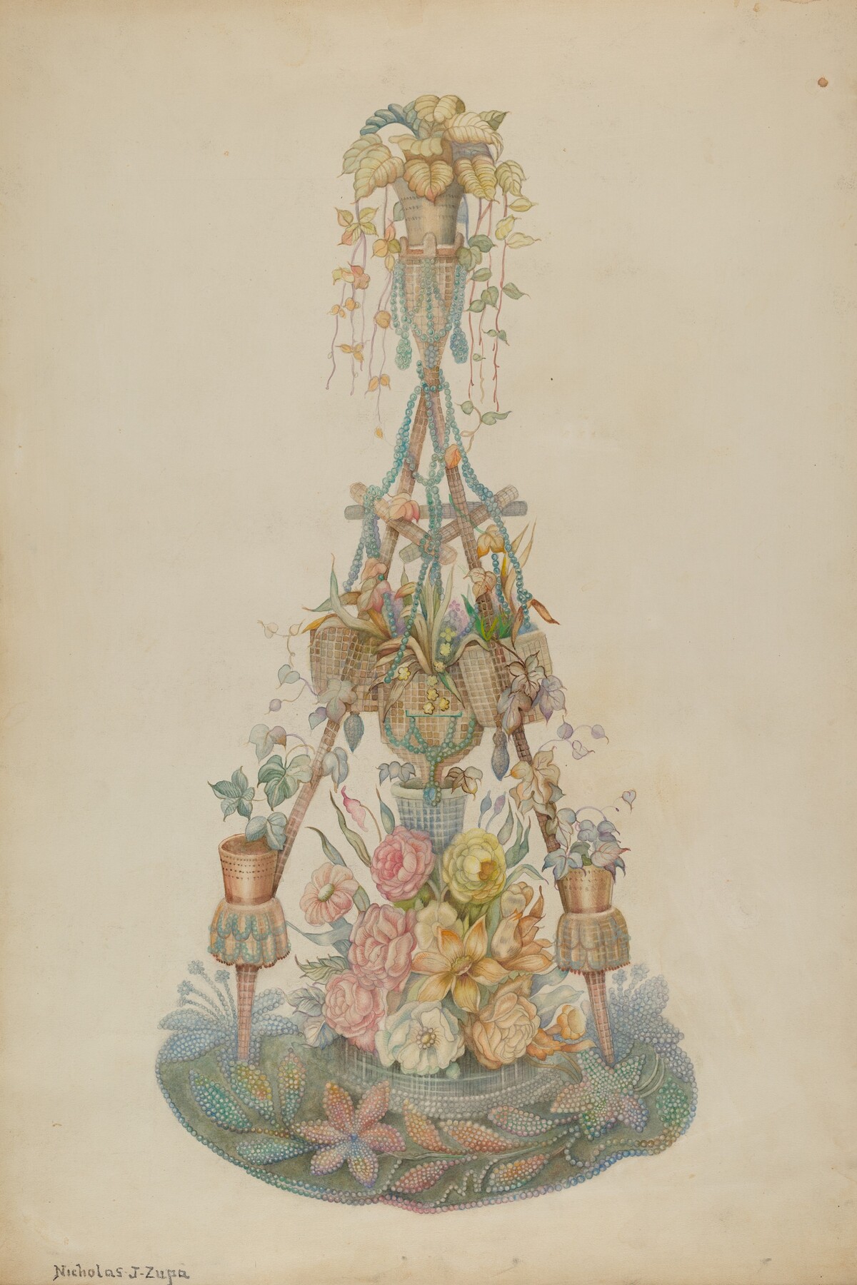 Parlor Flower Stand by Nicholas Zupa