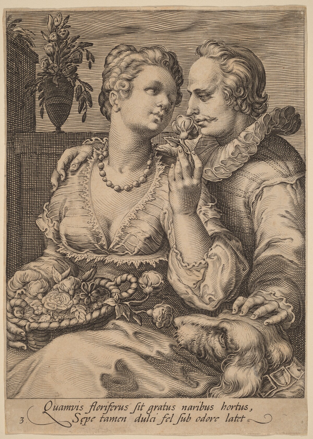 Smell by Jan Pietersz Saenredam after Hendrik Goltzius