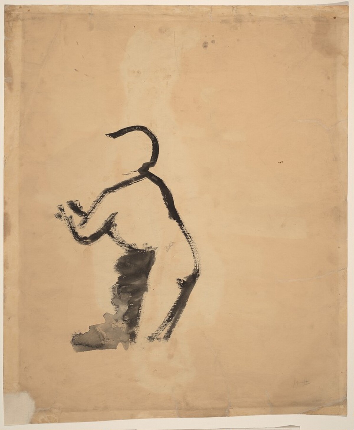 Standing Man [verso] by Mark Rothko