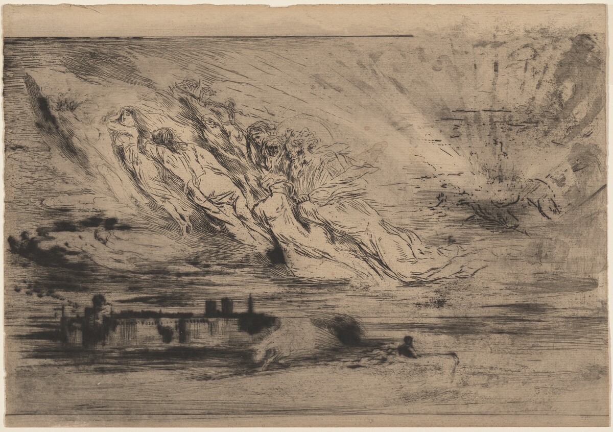 Les Esprits des Villes-Mortes (Spirits from the Cities of the Dead) by Félix-Hilaire Buhot